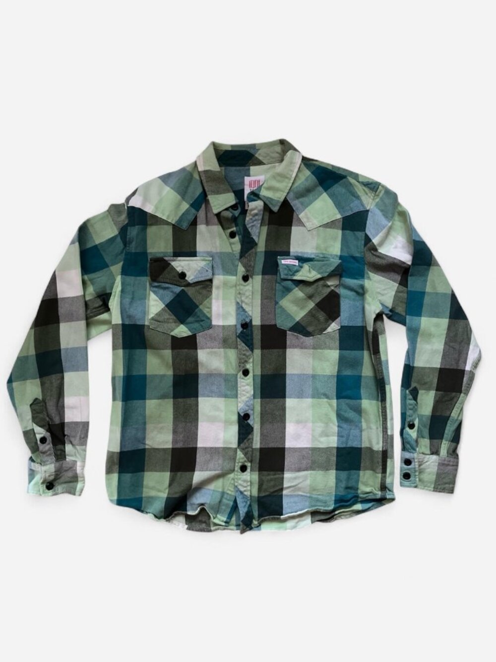 Topo Designs Mens Button Up Buffalo Plaid Flannel Shirt